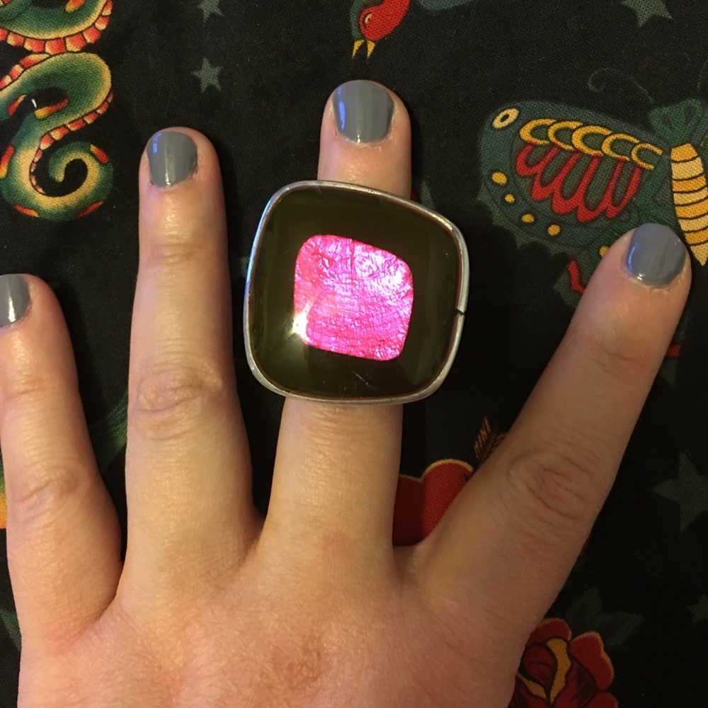 Large Multi Colored Ring - image 4